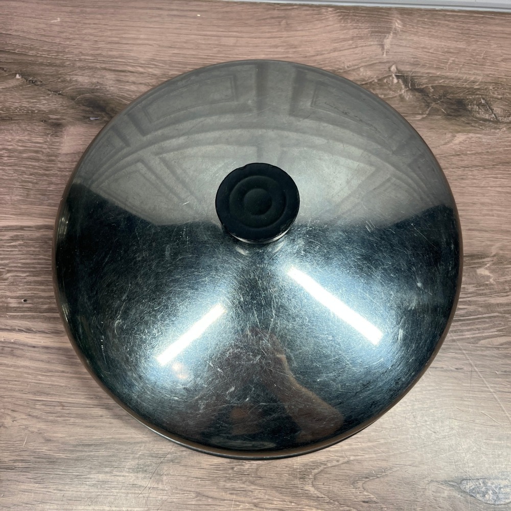Revere Ware High Dome‎ Lid 10.5 Inch Silver Stainless Steel Vintage Replacement